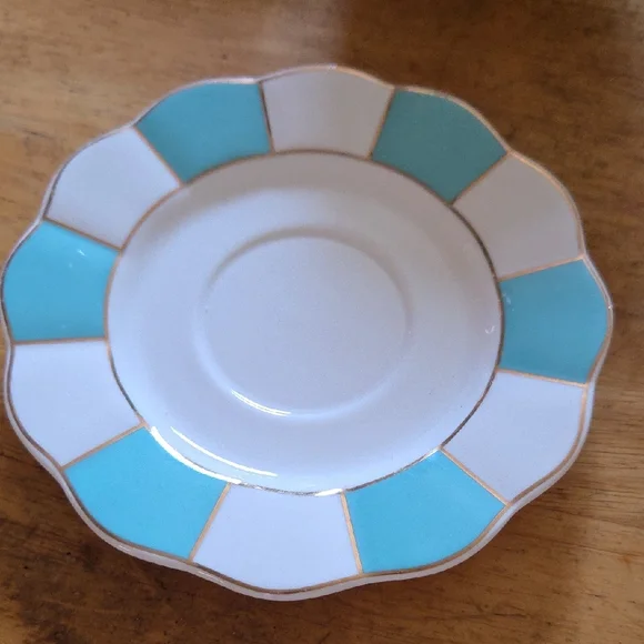 Cynthia Rowley Blue and White Teacup Set Drinkware